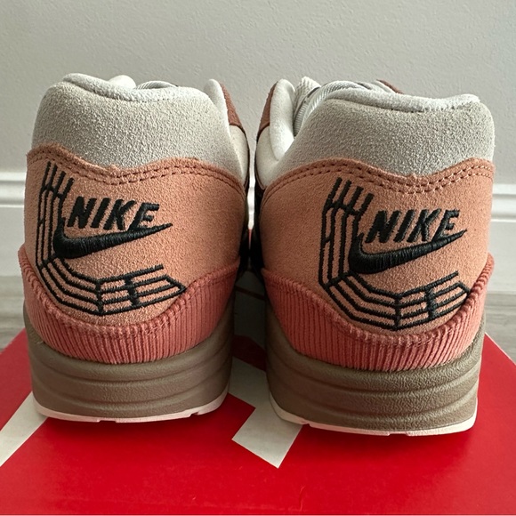 Nike Air Max 1 City Amsterdam CV1638-200 Red Bark Khaki Terra Blush Peach Sz 12 - Picture 7 of 11